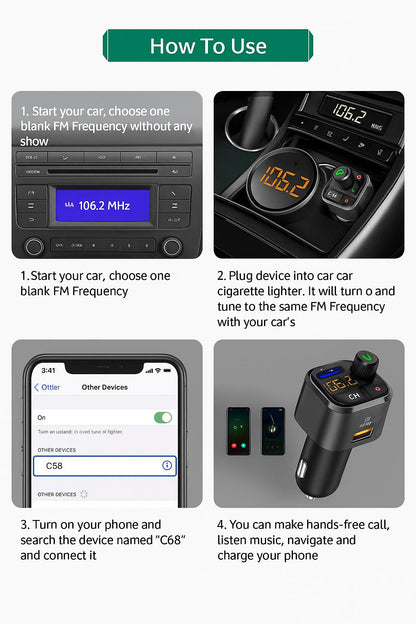 RapidLink™ Fast Charger & FM Transmitter