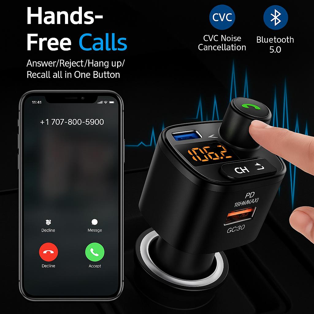 RapidLink™ Fast Charger & FM Transmitter